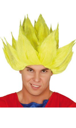 Perruque Guerrier Manga Blond