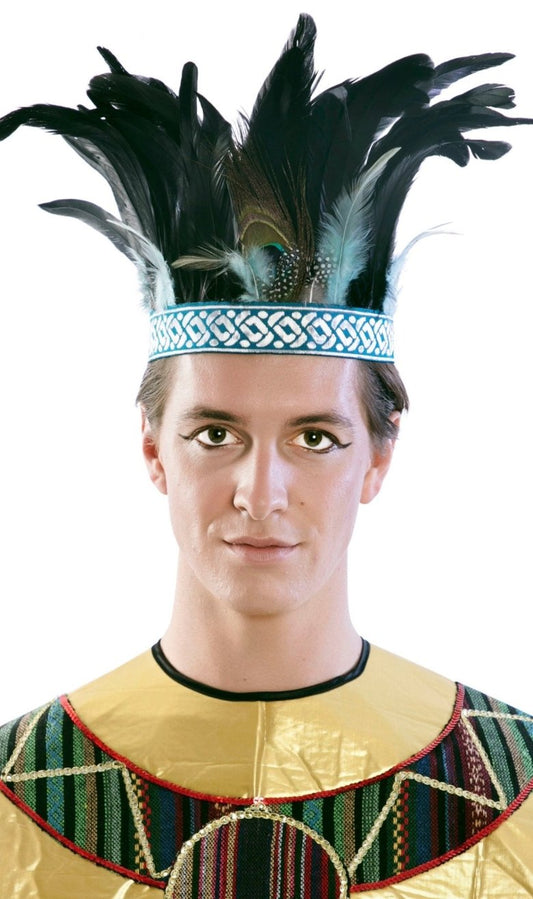 Coiffe Aztèque Plumes
