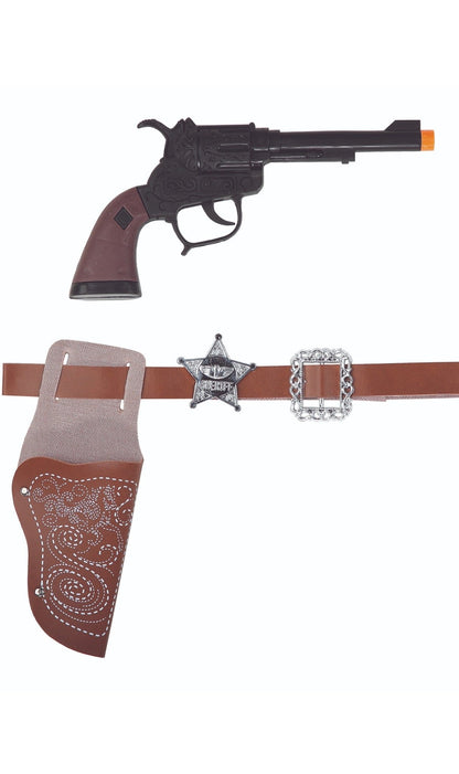 Pistolet avec Étui Marron