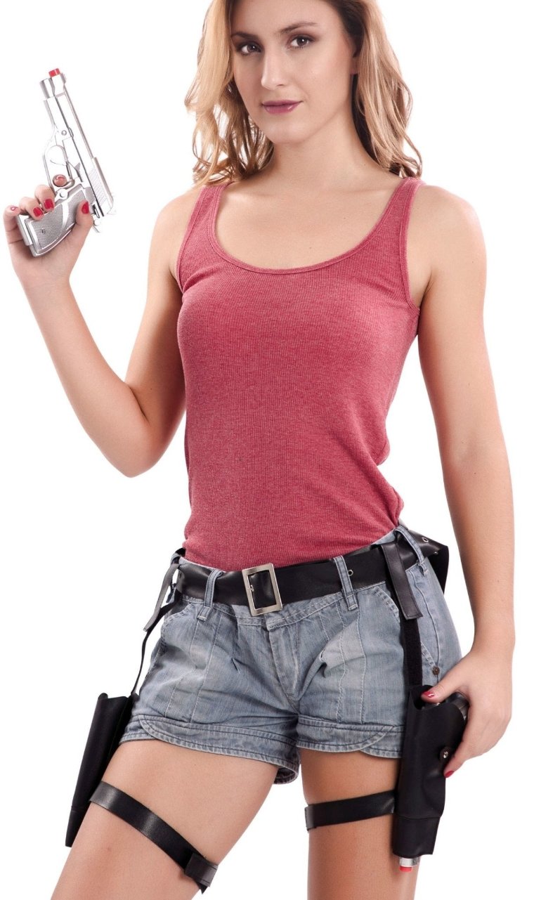 Pistolets en argent avec cartouchiéres