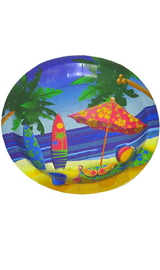 Assiettes Plage Hawaï