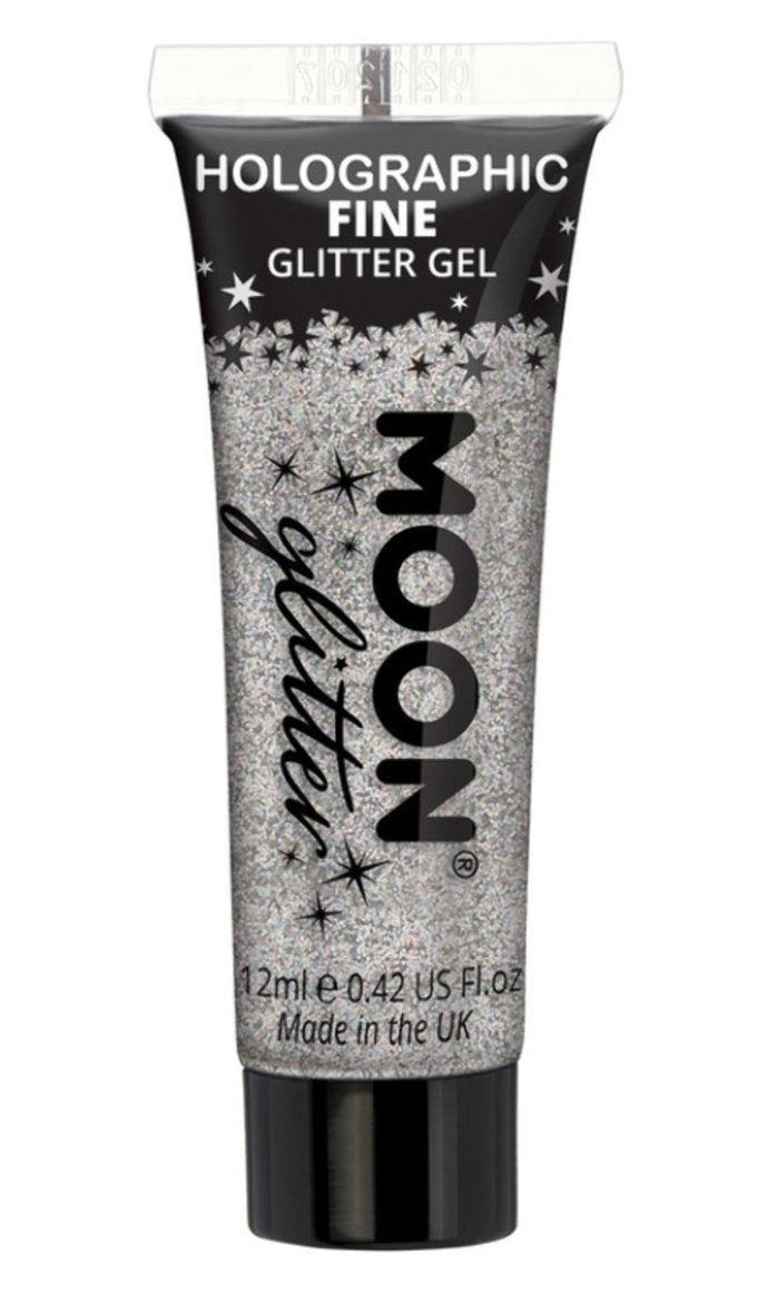 Gel à paillettes argent holographique