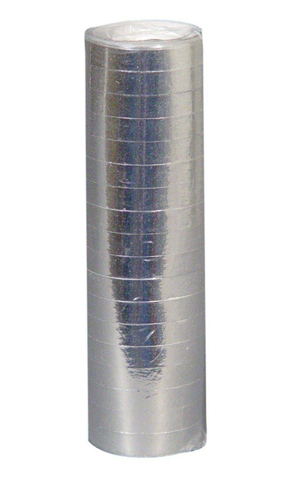 Rouleau de serpentins argentées
