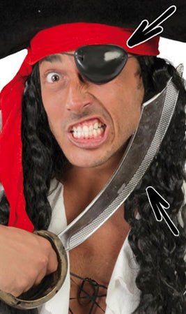 Sabre Pirate et Cache-Oeil