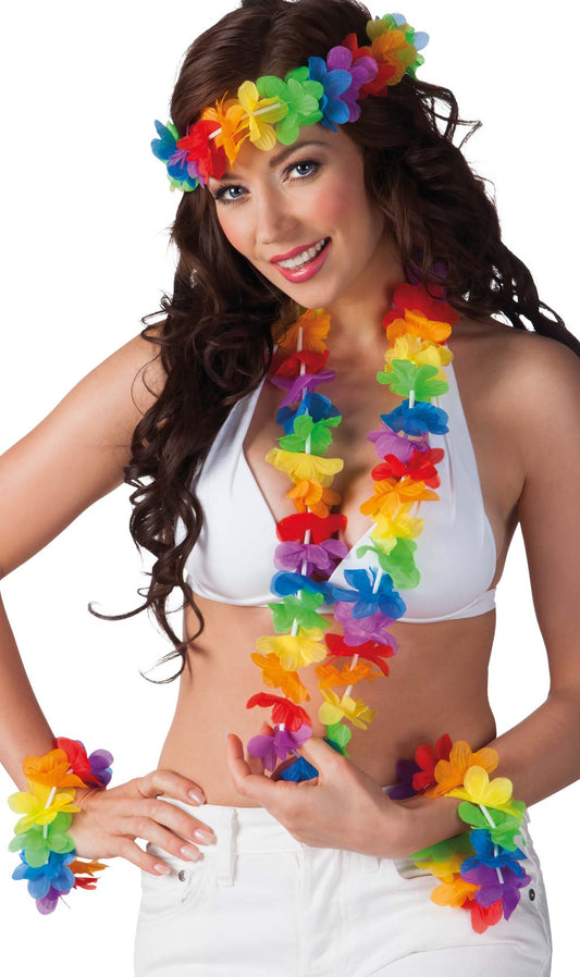 Kit Hawaï Multicolore