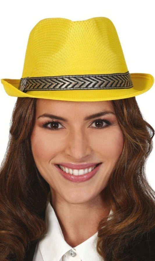 Chapeau de Gangster Jaune