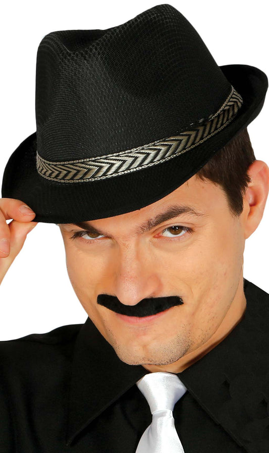 Chapeau de Gangster Noir Éco