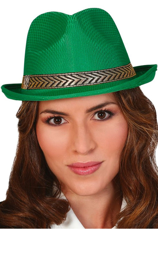 Chapeau de Gangster Vert