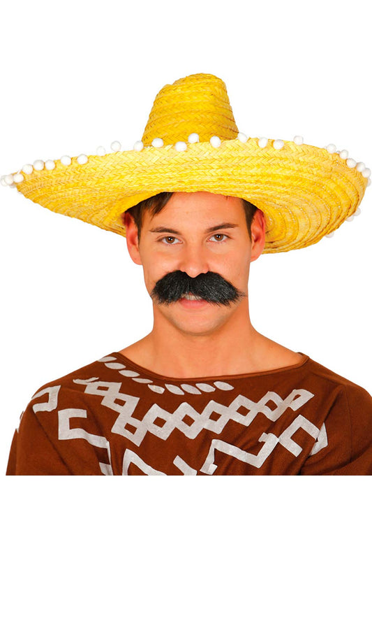Sombrero Mexicain en Paille Jaune