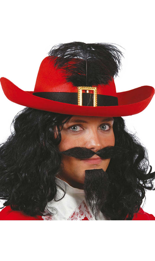 Chapeau Mousquetaire Rouge