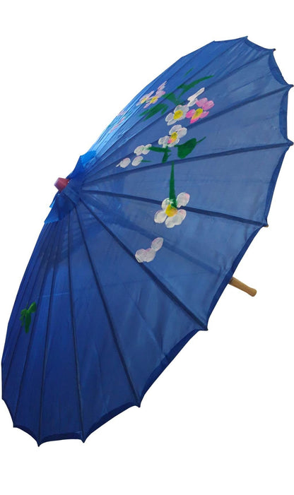 Ombrelle Geisha Bleue
