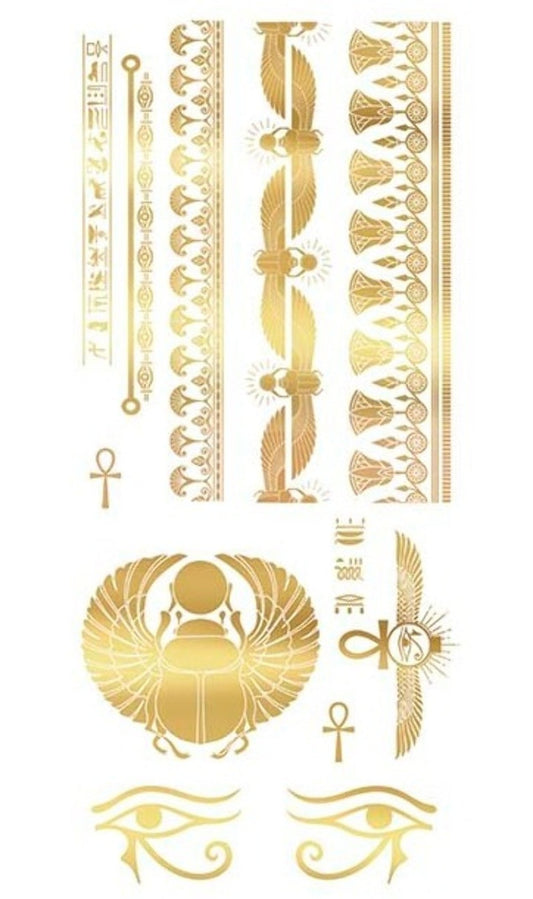 Tatouages Égyptiens Dorés