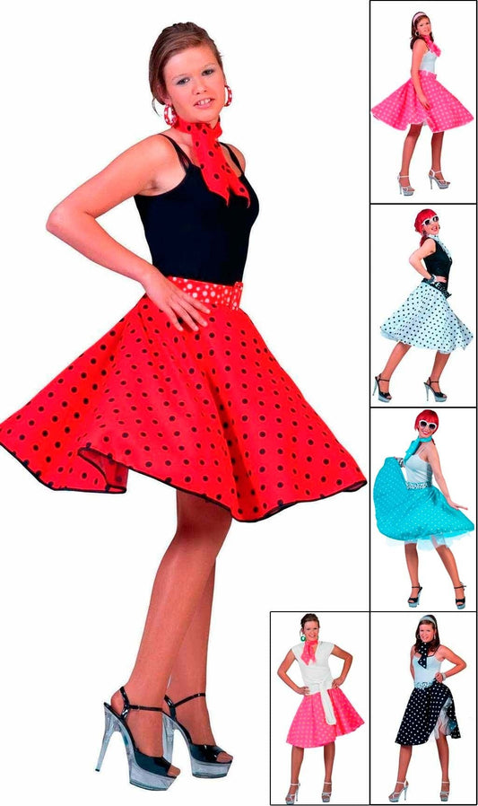 Jupe Années 60 à Pois