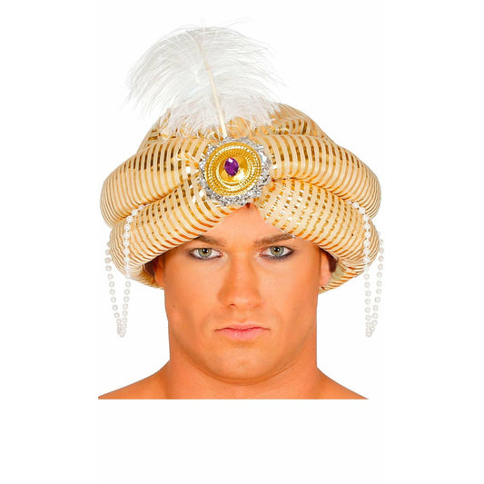 Turbante Árabe Perlas Colores | Don Disfraz