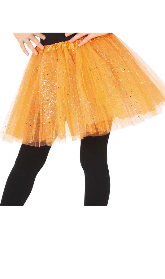 Tutu Orange Brillant enfant
